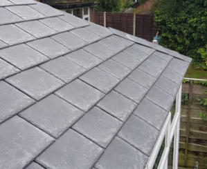 new conservatory roof being built in Woodsmoor, Stockport.