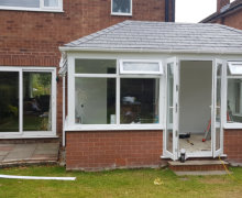 new solid conservatory roof in Woodsmoor, Stockport.