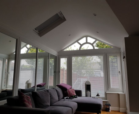 interior of solid conservatory roof in Stalybridge